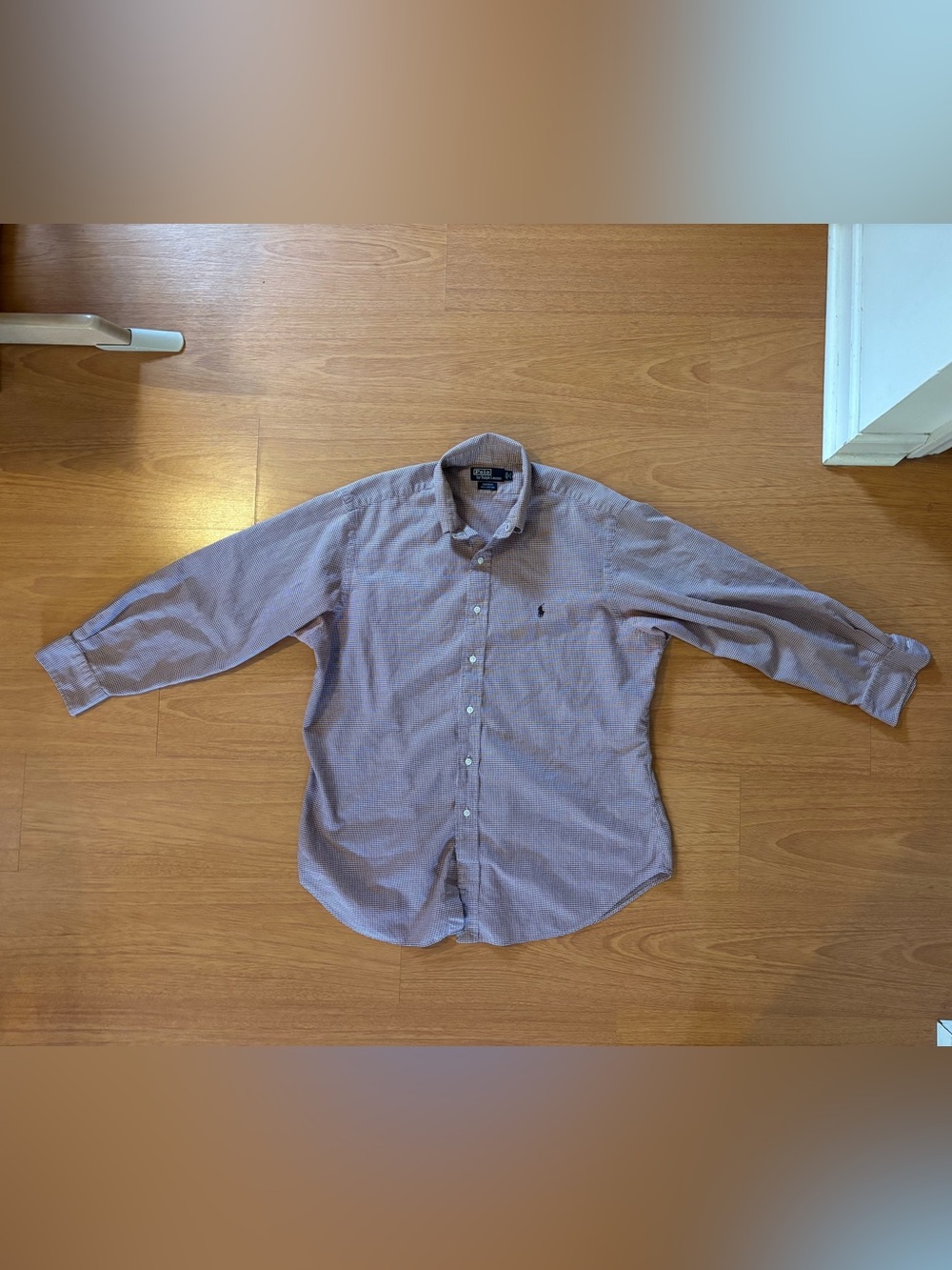 Polo by Ralph Lauren Blue-Red Mini Checkered Button-Down Andrew Shirt